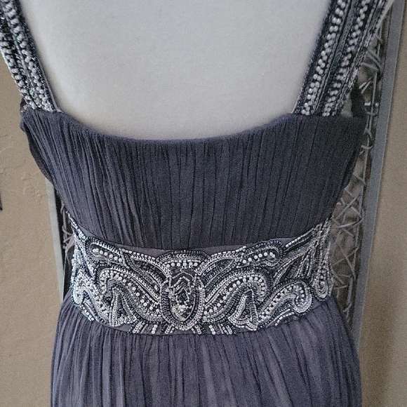 Patra Ltd. 100% Silk Gray Sequine Dress - Picture 5 of 9